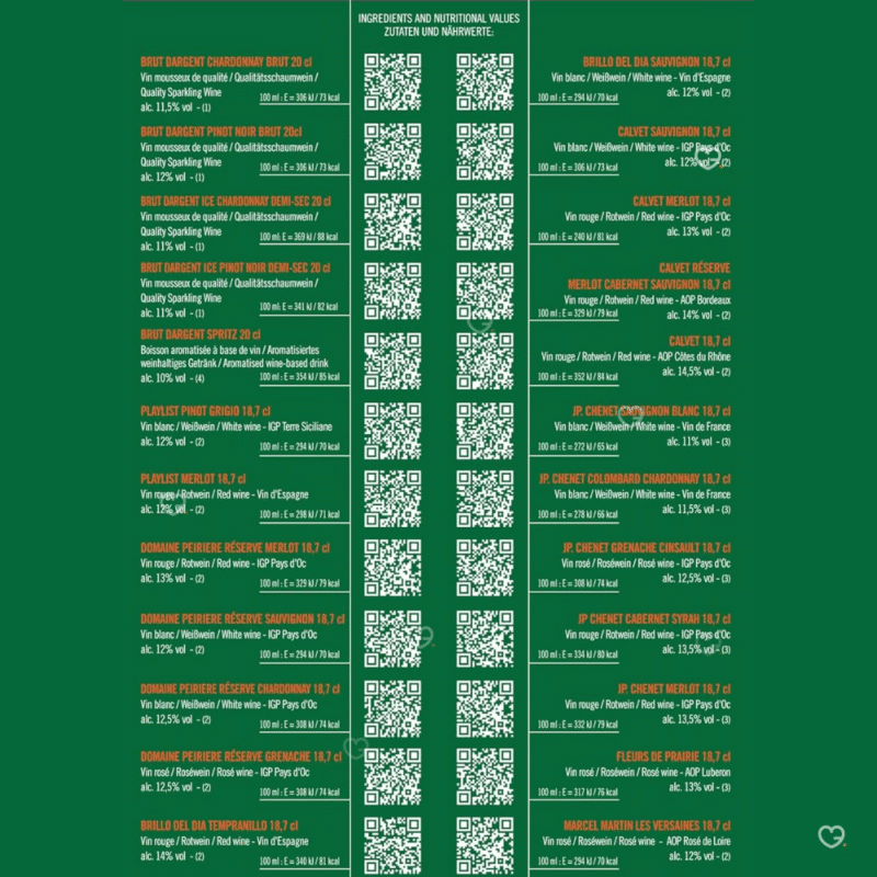 Selektion Wein Adventskalender 2025 Alcool mit Rotweinen Rosé Weissweinen Prosecco und Schaumweinen