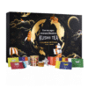 Kusmi Tea Adventskalender 2025 Lifestyle beinhaltet Schwarztee, Grüntee, und andere Tee-Sorten und Goodies