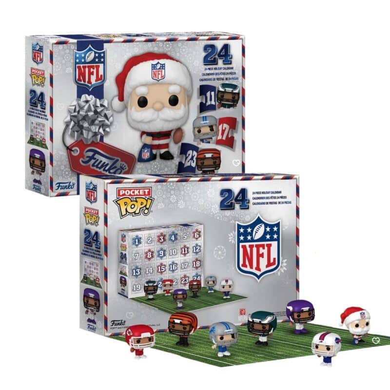 Funko Pop NFL Adventskalender 2026 Verpackung von vorne und schräg