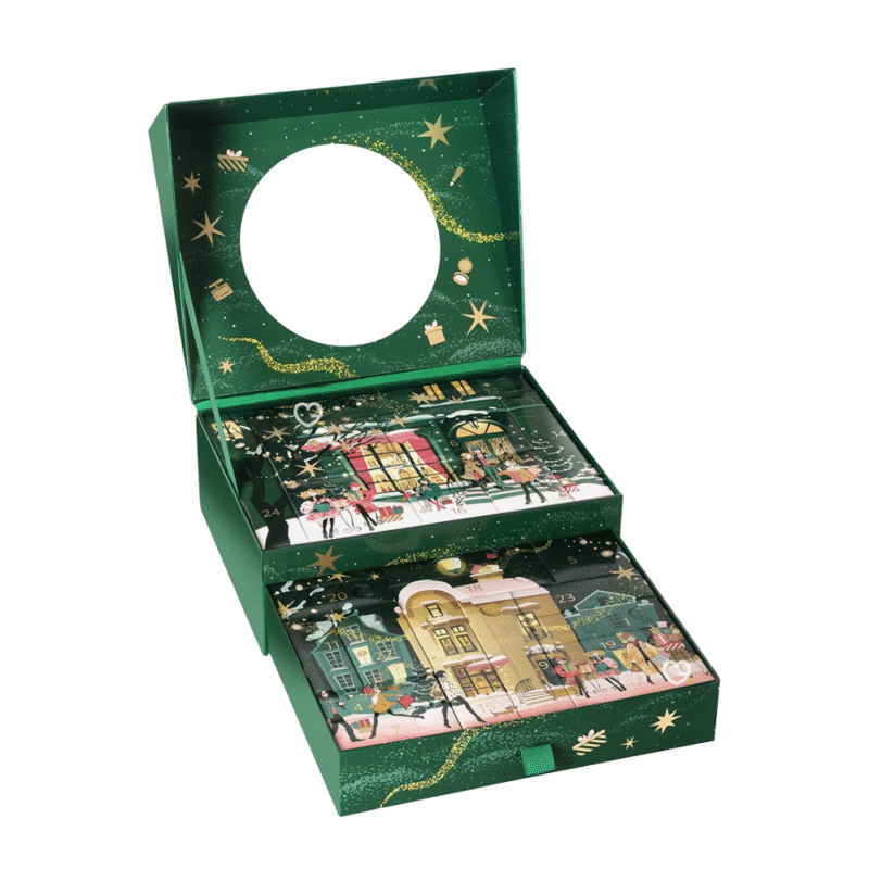 Douglas Luxury Adventskalender 2025 mit 24 Beauty-Überraschungen in goldener Box, Make-up, Düfte und Pflege in Premium-Edition.