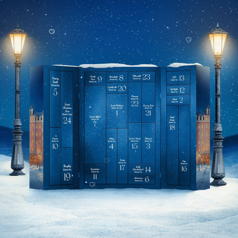 EIS Premium Adventskalender 2025 mit 24 erotischen Überraschungen, luxuriöser Box für sinnliche Vorfreude in der Adventszeit.