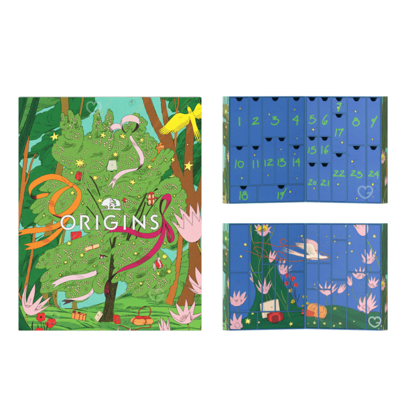 origins adventskalender 2025 mit 24 beauty - Kosmetik-Überraschungen