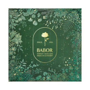 Babor Adventskalender 2025 mit 24 luxuriösen Ampullen für Feuchtigkeit, Regeneration, Glow und Lifting in festlicher Box.