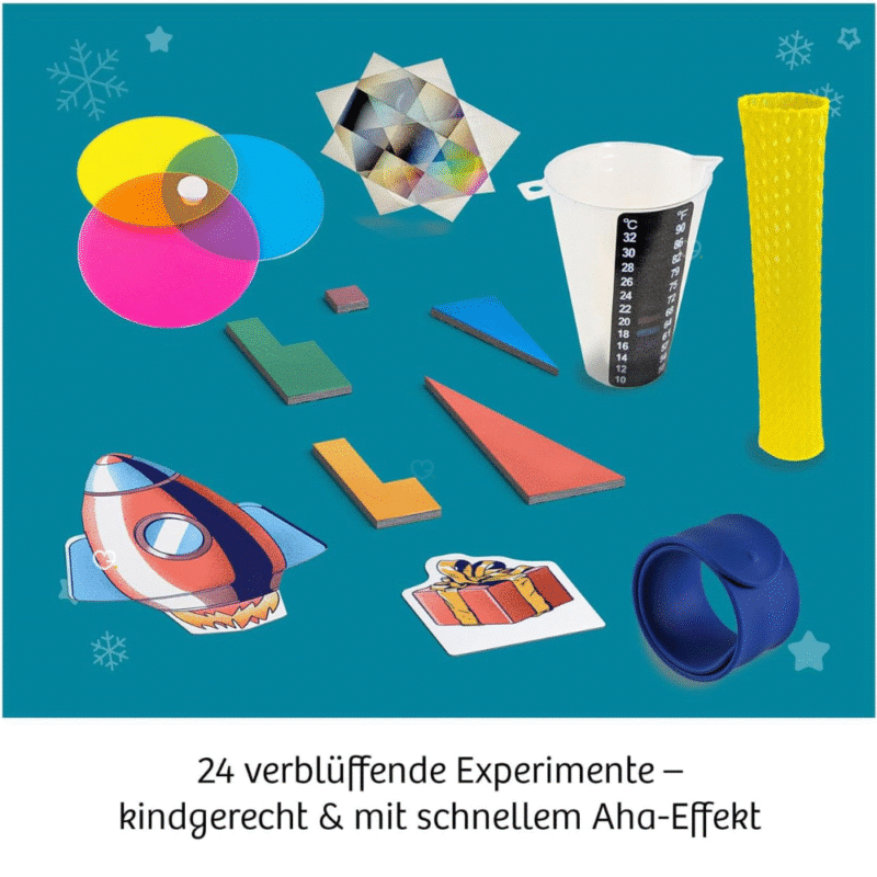 Experimentierkasten Adventskalender 2025 Toy mit 24 tollen Experimenten für Kinder ab 7 Jahren