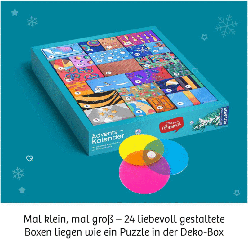Experimentierkasten Adventskalender 2025 Toy mit 24 tollen Experimenten für Kinder ab 7 Jahren