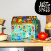 Just spices adventskalender 2025 foodie beinhaltet Gewürzmischungen für Gemüse, Fleisch, Eier, und für Desserts