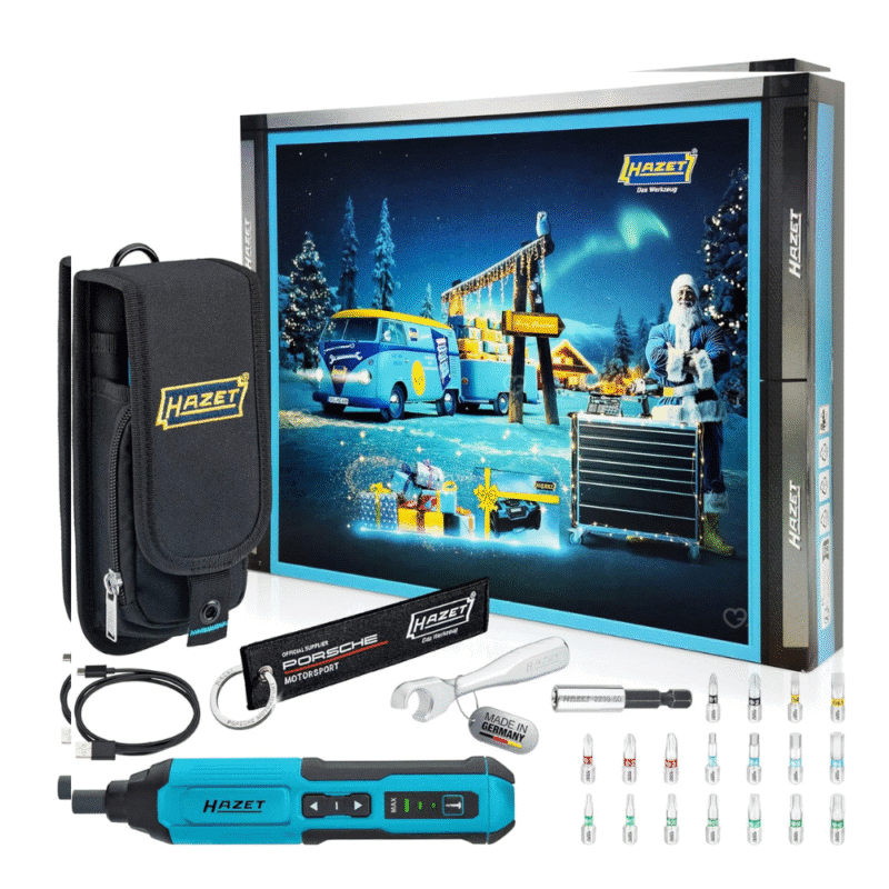 Hazet Adventskalender 2025 Lifestyle mit Werkzeug für zuhause und Unterwegs