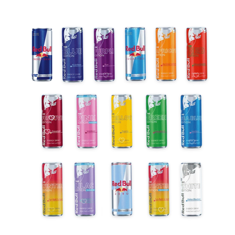 Red Bull Adventskalender 2025 mit 24 Energy-Drinks in 16 verschiedenen Geschmacksrichtungen für Erwachsene