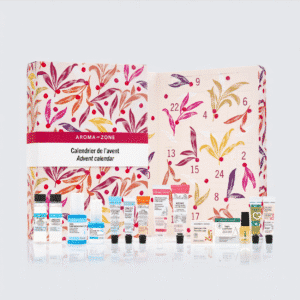 Aroma-Zone Adventskalender 2025 mit 24 natürlichen Beauty-Überraschungen für Gesicht, Haare, Hände und Pro-Âge Pflege.