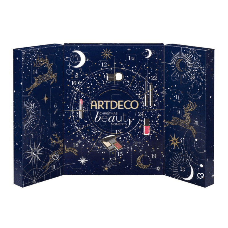 Artdeco Adventskalender 2025 mit 24 Beauty-Überraschungen in festlicher Box, inkl. Blush Couture Limited Edition.
