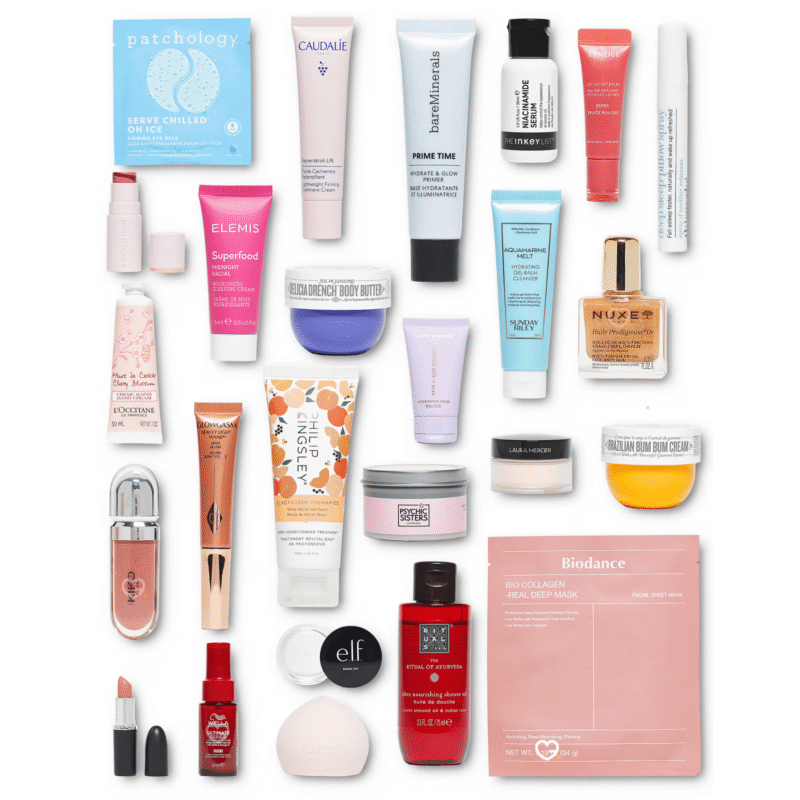 Asos Adventskalender 2025 mit 25 Beauty-Highlights für Gesicht, Körper, Haare und Make-up in festlicher Box.