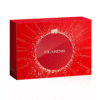 Clarins 12 Tage Adventskalender 2025 in roter Geschenkbox mit 12 luxuriösen Pflege- und Make-up-Minis für die Adventszeit