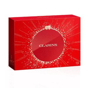 Clarins 12 Tage Adventskalender 2025 in roter Geschenkbox mit 12 luxuriösen Pflege- und Make-up-Minis für die Adventszeit