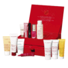 Clarins 12 Tage Adventskalender 2025 in roter Geschenkbox mit 12 luxuriösen Pflege- und Make-up-Minis für die Adventszeit