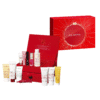 Clarins 12 Tage Adventskalender 2025 in roter Geschenkbox mit 12 luxuriösen Pflege- und Make-up-Minis für die Adventszeit