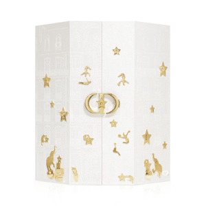 Dior Adventskalender 2025 als luxuriöse Box mit 24 Miniaturen aus Parfum, Make-up, Pflege und Duftkerze.