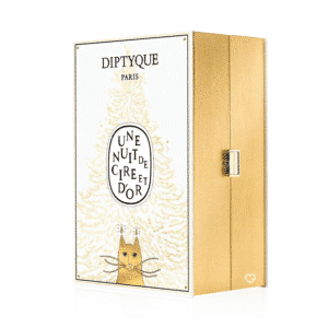 Diptyque Adventskalender 2025 mit 25 luxuriösen Mini-Kerzen, Parfums und Pflegeprodukten in festlicher Geschenkbox.