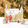 Dr Pierre Ricaud Adventskalender 2025 mit 24 luxuriösen Pflege- und Make-up-Minis in festlicher rot-goldener Box.