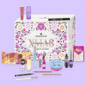 Essence DIY Adventskalender 2025 mit 24 Beauty-Überraschungen für Gesicht, Augen, Lippen und Nägel plus DIY-Papiertütchen