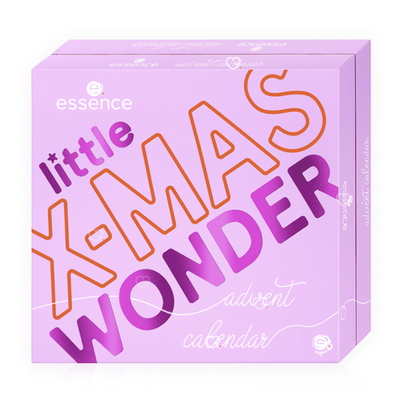 Essence Adventskalender 2025 in festlicher Box mit 24 limitierten Beauty-Überraschungen für Augen, Lippen, Nägel und Pflege.