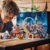 Lego Harry Potter Adventskalender 2025 (76456) mit 278 Teilen, 8 Minifiguren in Hogwarts-Pullovern und magischen Kreaturen.