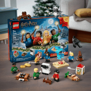 Lego Harry Potter (76456) Adventskalender 2025 mit 278 Teilen, 8 Minifiguren in Hogwarts-Pullovern und magischen Kreaturen.