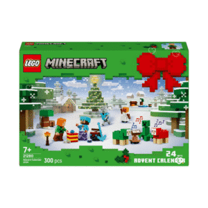 Lego Minecraft (21280) Adventskalender 2025 mit 24 Türchen, 300 Teilen und festlichen Minifiguren für winterliche Bauszenen