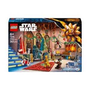 Lego Star Wars Adventskalender 2025 (75418) mit 263 Teilen, 24 Überraschungen und exklusiven Minifiguren wie BB-8 im Schneemannkostüm.