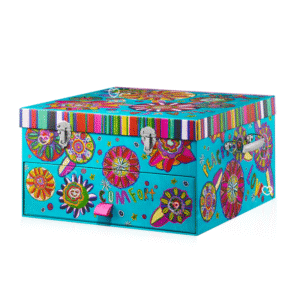 Lush Adventskalender 2025 in kunstvoller Box mit 25 veganen Beauty-Überraschungen von Badebomben bis Parfum.