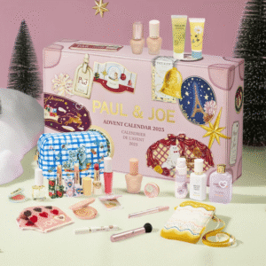 Paul and Joe Adventskalender 2025 mit 24 luxuriösen Beauty-Überraschungen aus Make-up, Pflege und Accessoires in limitierter Edition