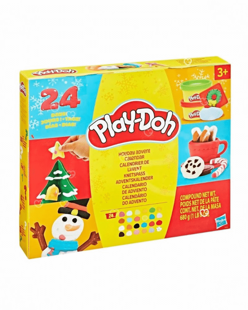 Play Doh Adventskalender 2025 mit 24 Knettöpfchen, 28 Werkzeugen und kreativen Bastelideen für Kinder ab 3 Jahren