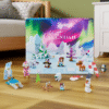 Plus Plus Adventskalender 2025 mit 25 kreativen Überraschungen, rund 600 Bausteinen, Rädern und Bauplatte für Kinder.