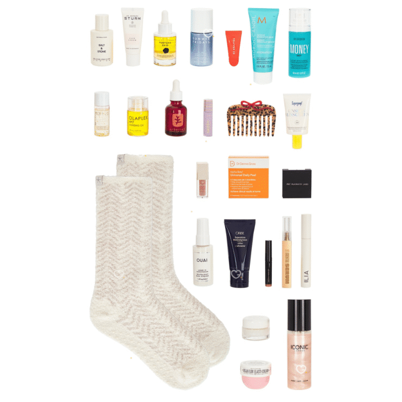 Revolve Adventskalender 2025 mit 25 Luxus-Beautyprodukten von Marken wie Olaplex, Dr. Barbara Sturm und Pat McGrath