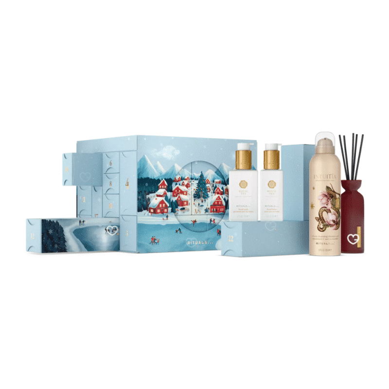 Rituals Deluxe Adventskalender 2025 mit 24 luxuriösen Beauty-Überraschungen aus Pflege, Duft und Accessoires in edler Box.