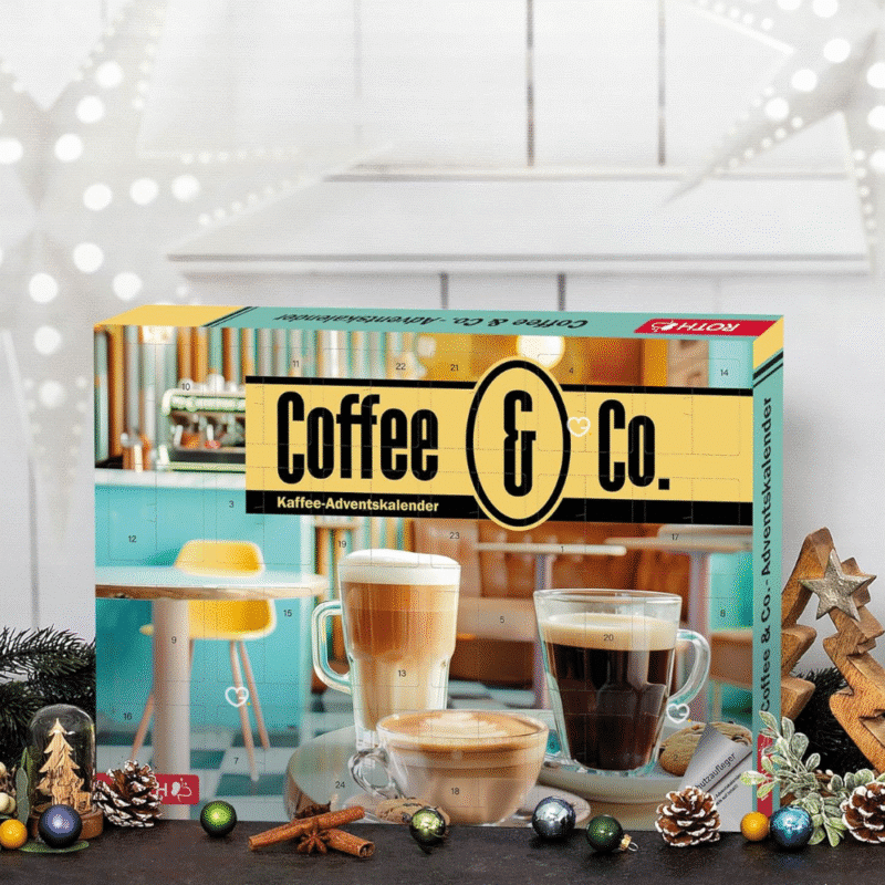Roth kaffee Adventskalender 2025 mit 24 abwechslungsreiche Kaffeeüberraschungen