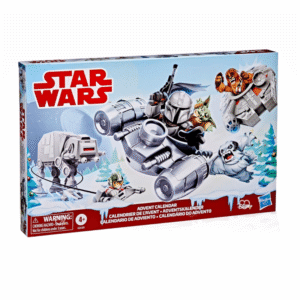 Star Wars MicroForce Adventskalender 2025 mit 18 Mini-Figuren, 6 Fahrzeugen und aufklappbarer Schneelandschaft zum Spielen