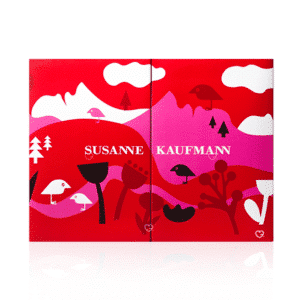 Susanne Kaufmann Adventskalender 2025 in eleganter Box mit 25 luxuriösen Naturkosmetik-Pflegeprodukten für Gesicht, Körper und Bad