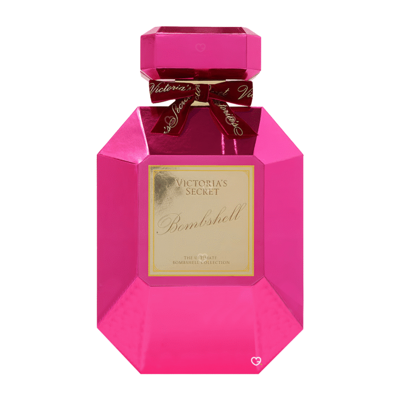 Victoria's Secret Adventskalender 2025 mit 12 Bombshell Beauty-Highlights wie Eau de Parfum, Gloss und Mini Mists in festlicher Box.