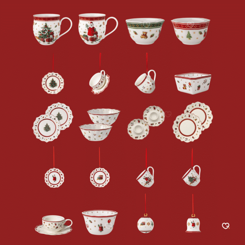 Villeroy & Boch Adventskalender 2025 mit 24 Porzellan-Überraschungen und limitierten Weihnachtsdesigns für festliche Deko.