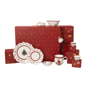 Villeroy & Boch Adventskalender 2025 mit 24 Porzellan-Überraschungen und limitierten Weihnachtsdesigns für festliche Deko.