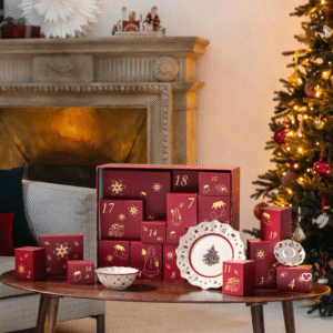 Villeroy & Boch Adventskalender 2025 mit 24 Porzellan-Überraschungen und limitierten Weihnachtsdesigns für festliche Deko.