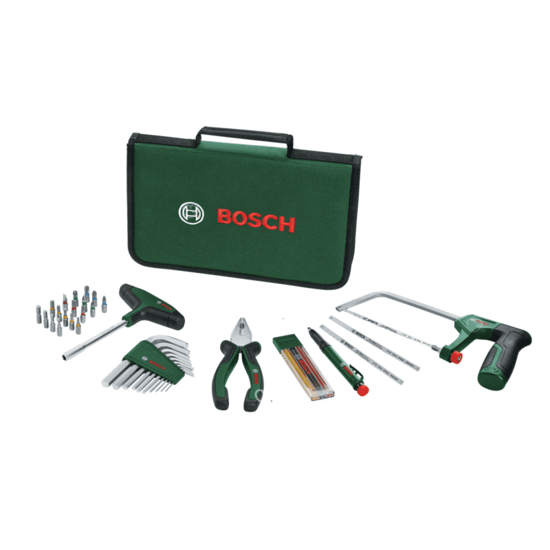 Bosch Adventskalender 2025 mit 24 Türchen und 41 Werkzeugen für Heimwerker, limitierte DIY-Edition für Männer.