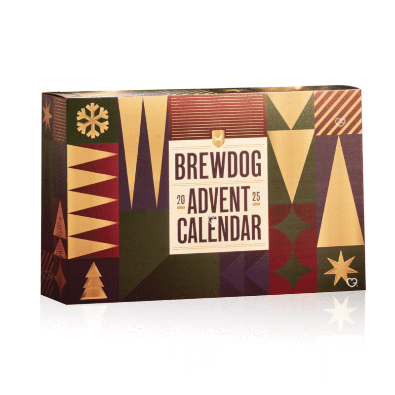 Brewdog Adventskalender 2025 mit 24 Craft-Bieren und Glas, limitierte Edition für neugierige Bierliebhaber:innen.