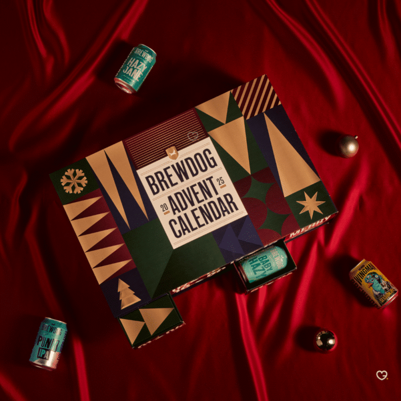 Brewdog Adventskalender 2025 mit 24 Craft-Bieren und Glas, limitierte Edition für neugierige Bierliebhaber:innen.
