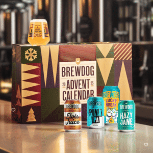 Brewdog Adventskalender 2025 mit 24 Craft-Bieren und Glas, limitierte Edition für neugierige Bierliebhaber:innen.