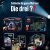 Die DREI ??? Adventskalender 2025 mit 24 Detektivgimmicks, Rätseln und Geschichte – spannender Spielspaß für Kinder.