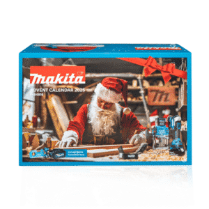Makita Adventskalender 2025, limitierte Edition mit 24 Werkzeugen und Zubehör für Heimwerker und Markenfans.
