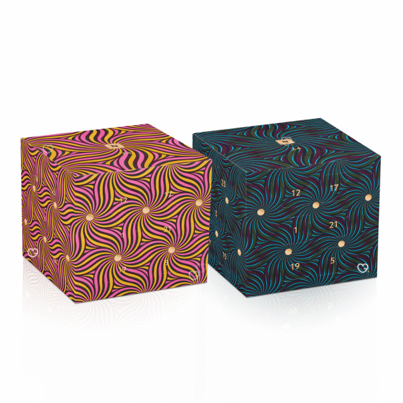 Nespresso Original Adventskalender 2025 mit 24 Kaffeekapseln und Porzellantasse in eleganter, festlicher Geschenkbox.