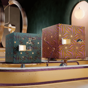 Nespresso Original Adventskalender 2025 mit 24 Kaffeekapseln und Porzellantasse in eleganter, festlicher Geschenkbox.