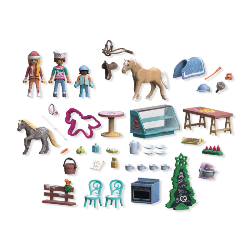 PLAYMOBIL Horses of Waterfall Adventskalender 2025 (71952) mit Pferd, Poney und Backzubehör für kreatives Spiel im Advent.